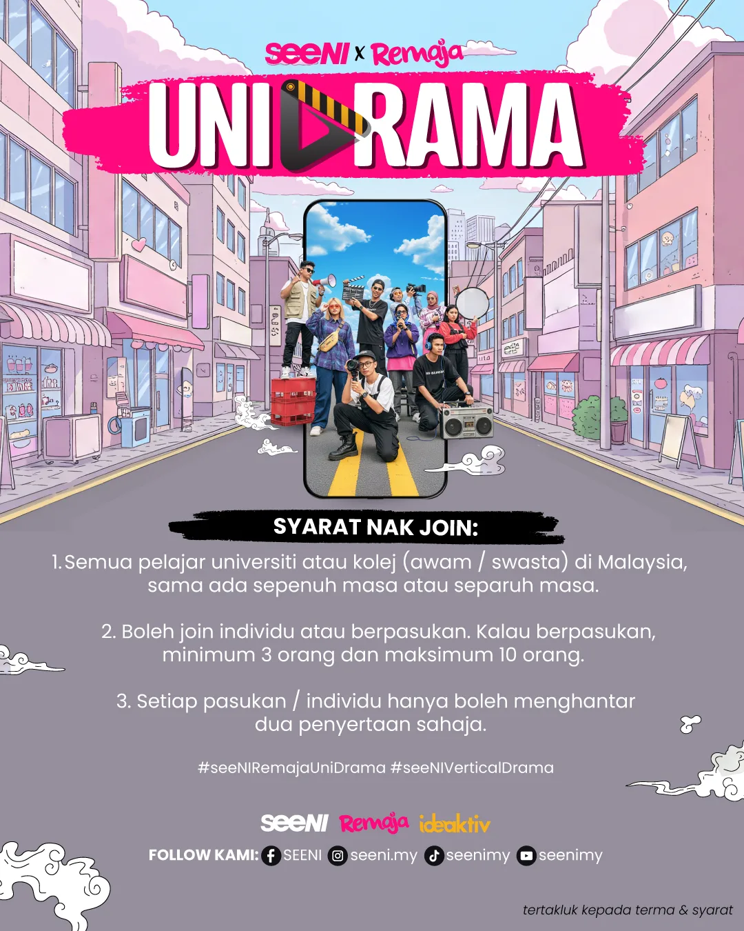 seeNI x Remaja Lancar Projek UniDrama: Memperkasa Generasi Baharu Pencerita (Storyteller) Malaysia